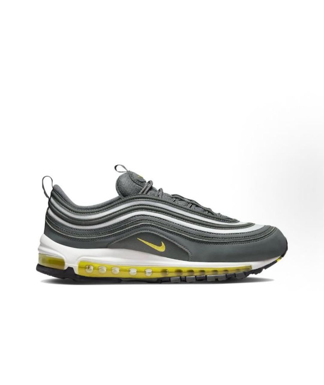 NIKE Серые кожаные кроссовки, фото 7