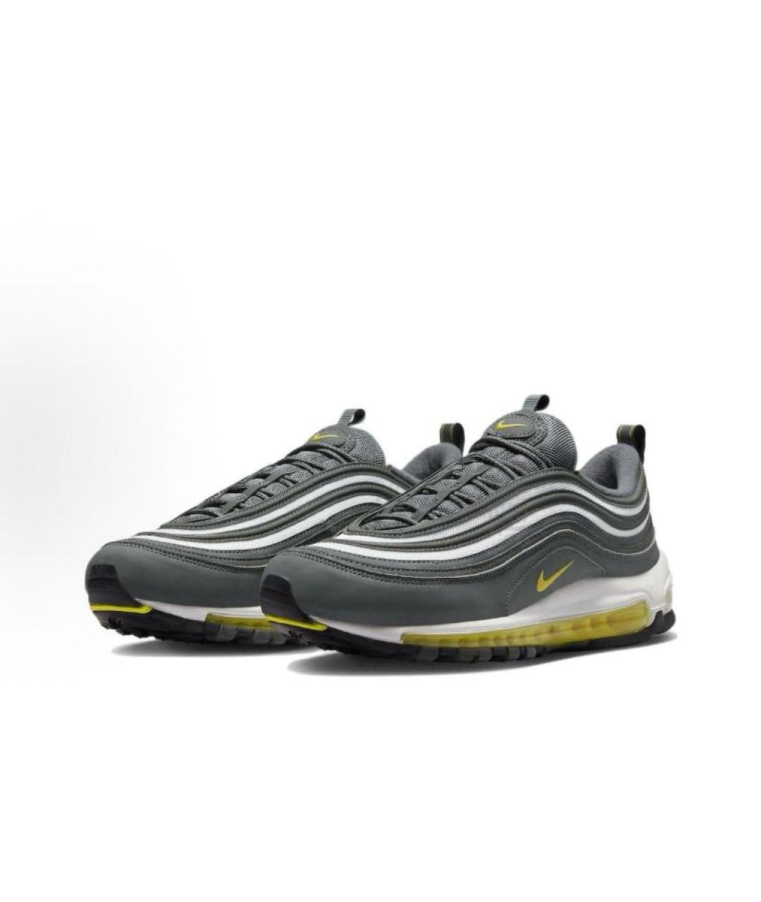 NIKE Серые кожаные кроссовки, фото 3