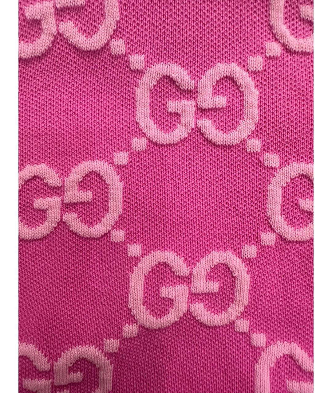 GUCCI Розовый хлопковый кардиган, фото 3