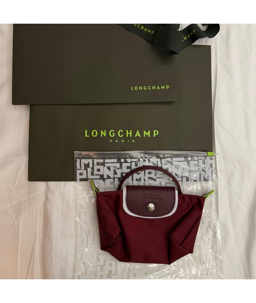 LONGCHAMP Бордовая сумка с короткими ручками, фото 4