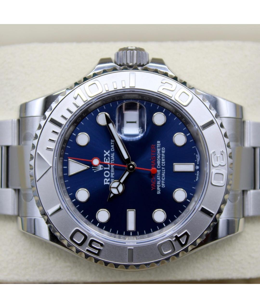 ROLEX Синие платиновые часы, фото 4