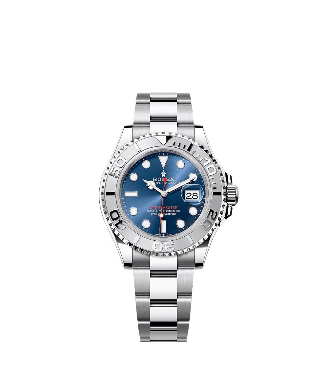 ROLEX Синие платиновые часы, фото 1