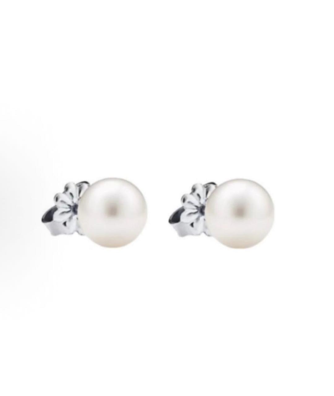 TIFFANY&CO Белые жемчужные серьги, фото 4