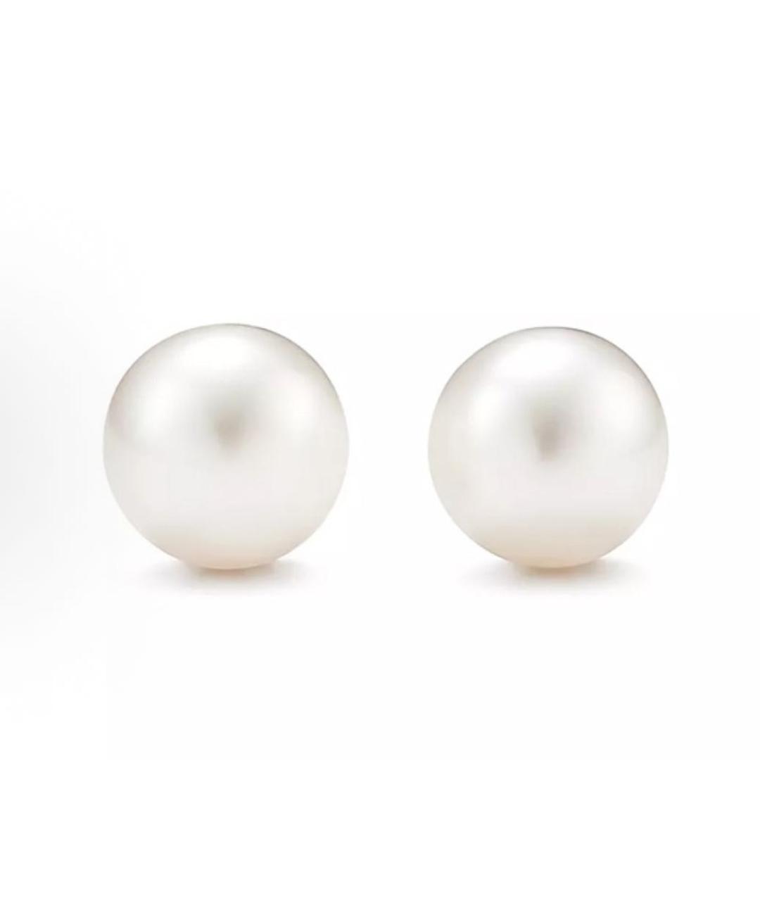 TIFFANY&CO Белые жемчужные серьги, фото 6