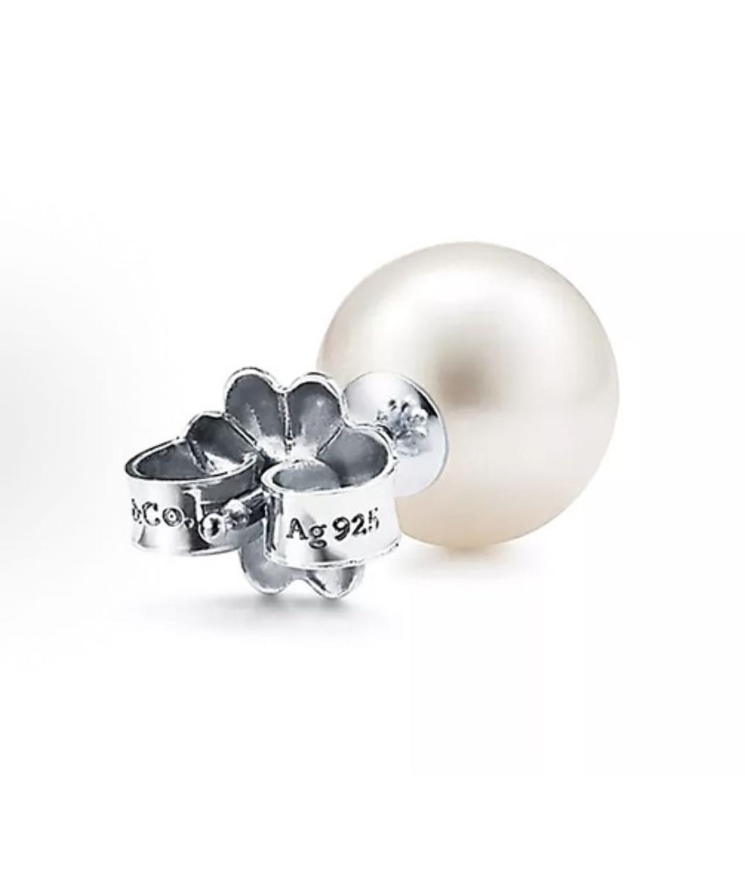 TIFFANY&CO Белые жемчужные серьги, фото 3