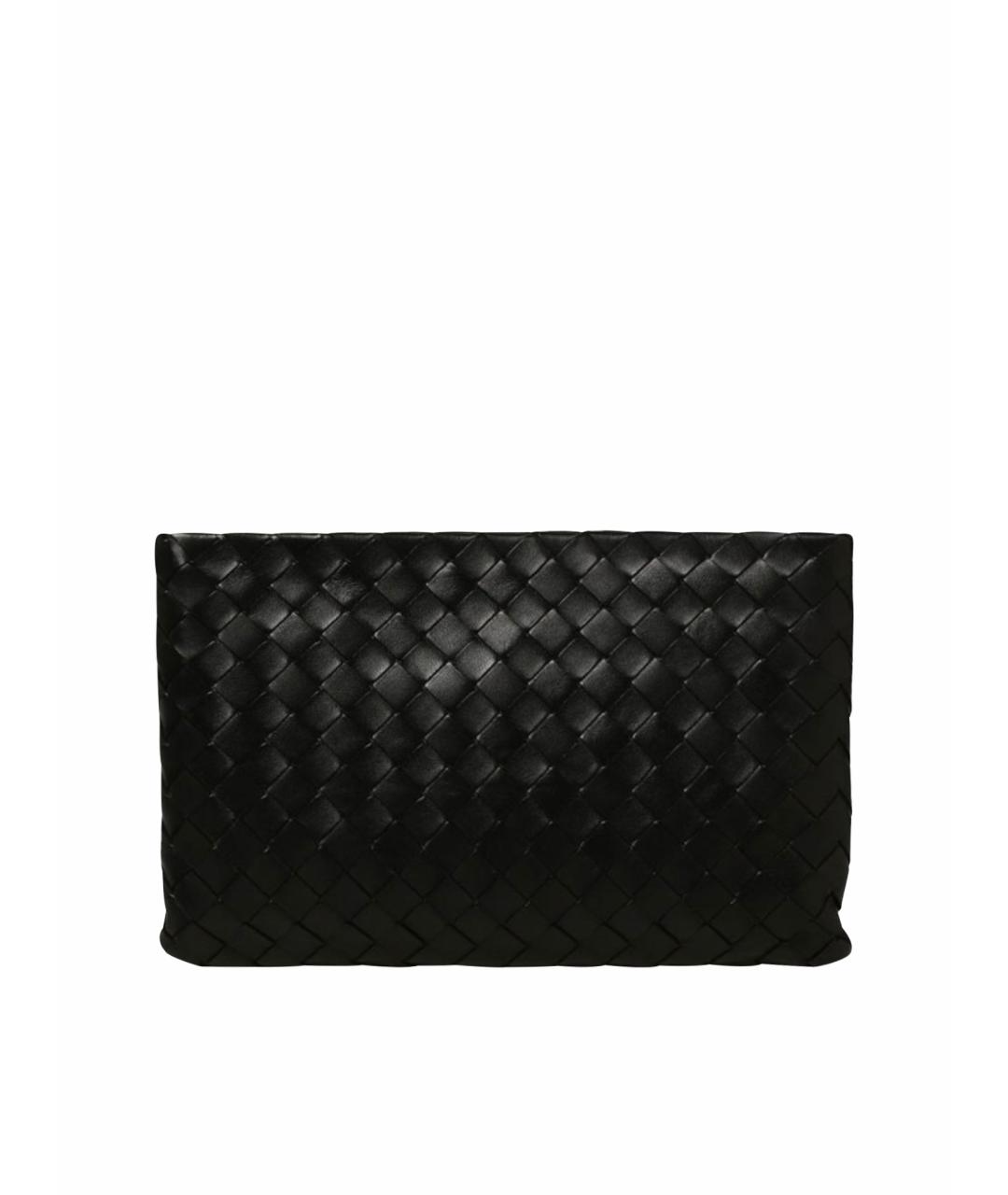 BOTTEGA VENETA Черная кожаная папка для документов, фото 1