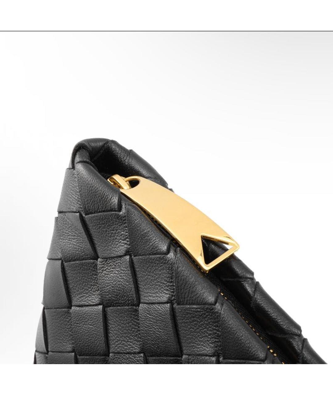 BOTTEGA VENETA Черная кожаная папка для документов, фото 6