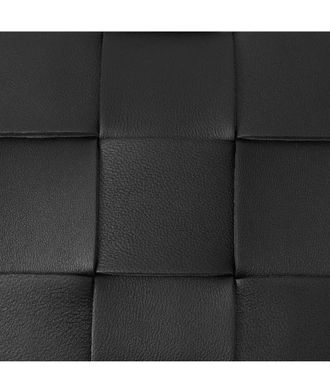BOTTEGA VENETA Черная кожаная сумка через плечо, фото 6