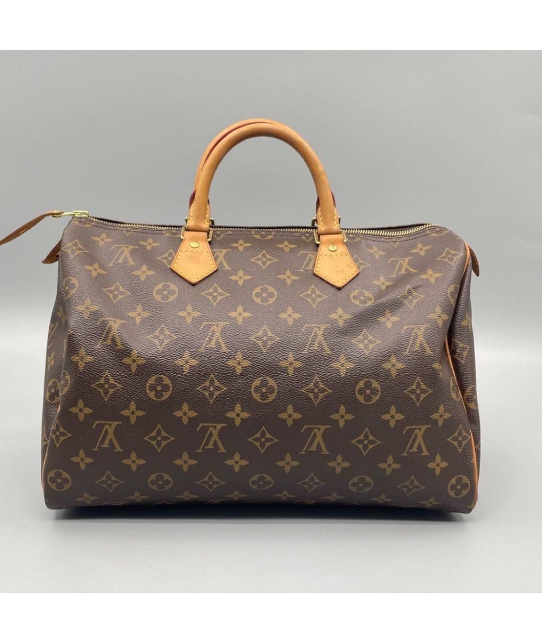 LOUIS VUITTON Коричневая сумка с короткими ручками, фото 3