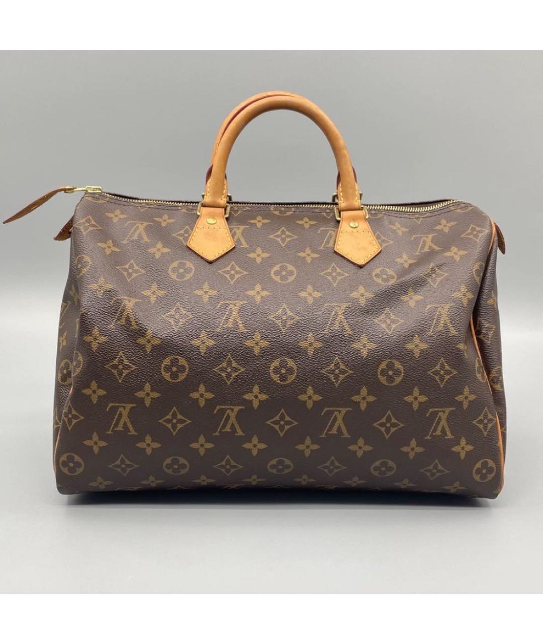 LOUIS VUITTON Коричневая сумка с короткими ручками, фото 2