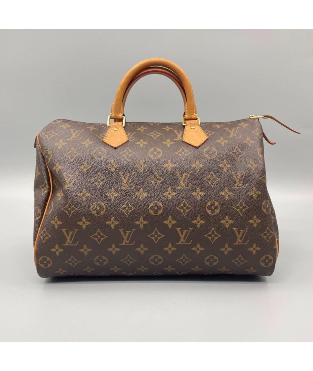 LOUIS VUITTON Коричневая сумка с короткими ручками, фото 7