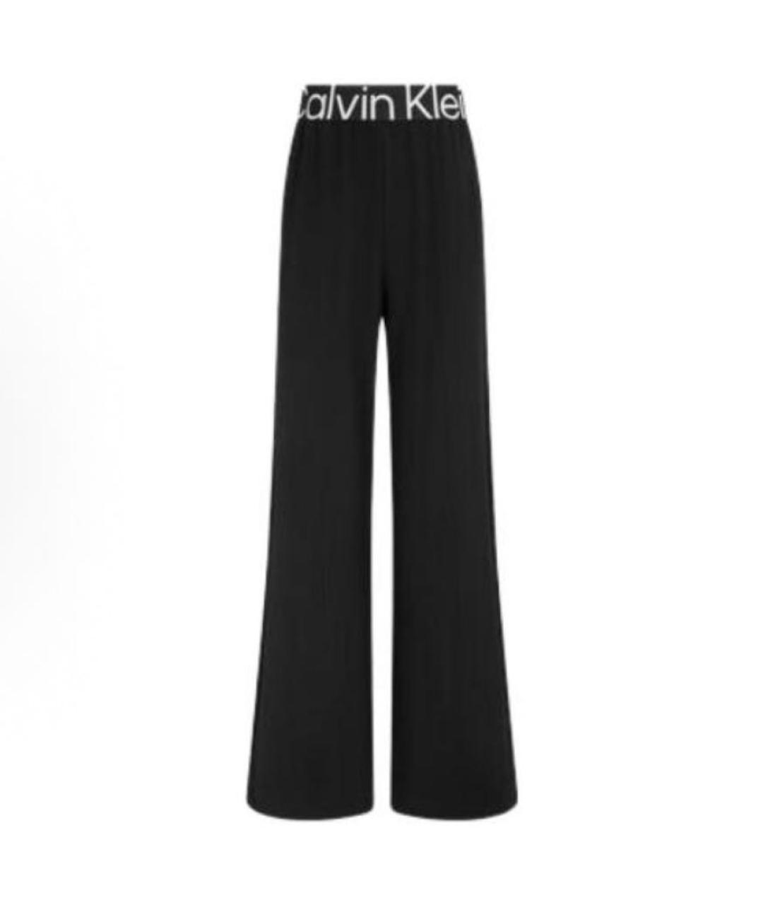 CALVIN KLEIN Черные брюки широкие, фото 4