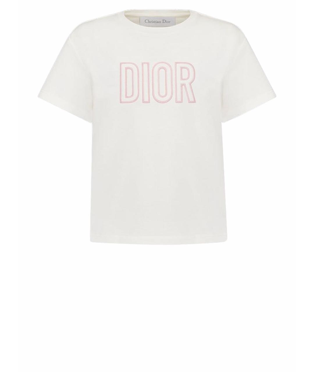 CHRISTIAN DIOR Белый хлопковый детская футболка / топ, фото 1