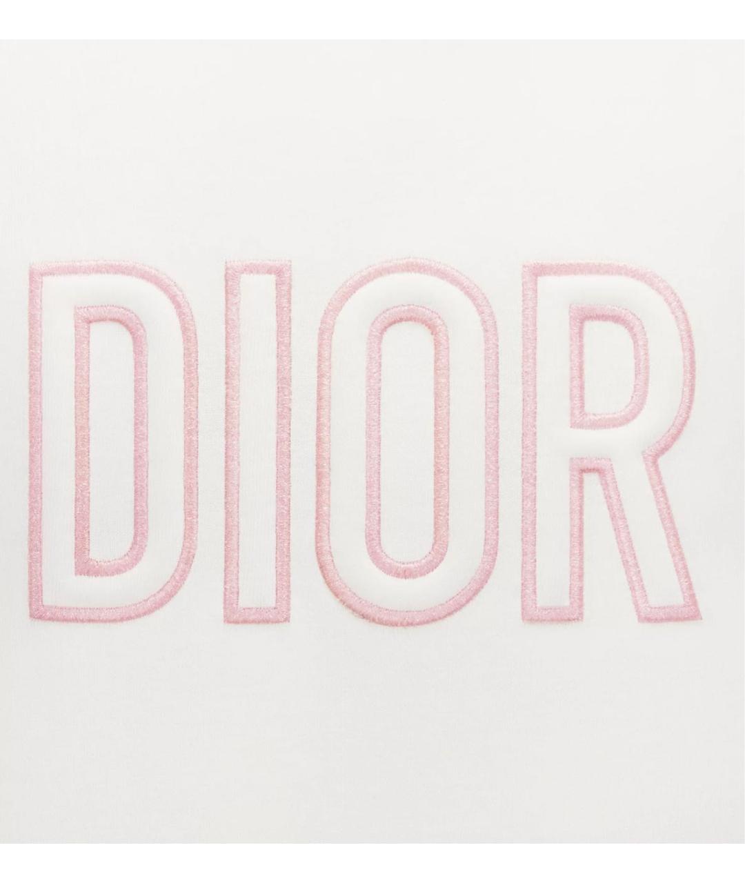 CHRISTIAN DIOR Белый хлопковый детская футболка / топ, фото 3