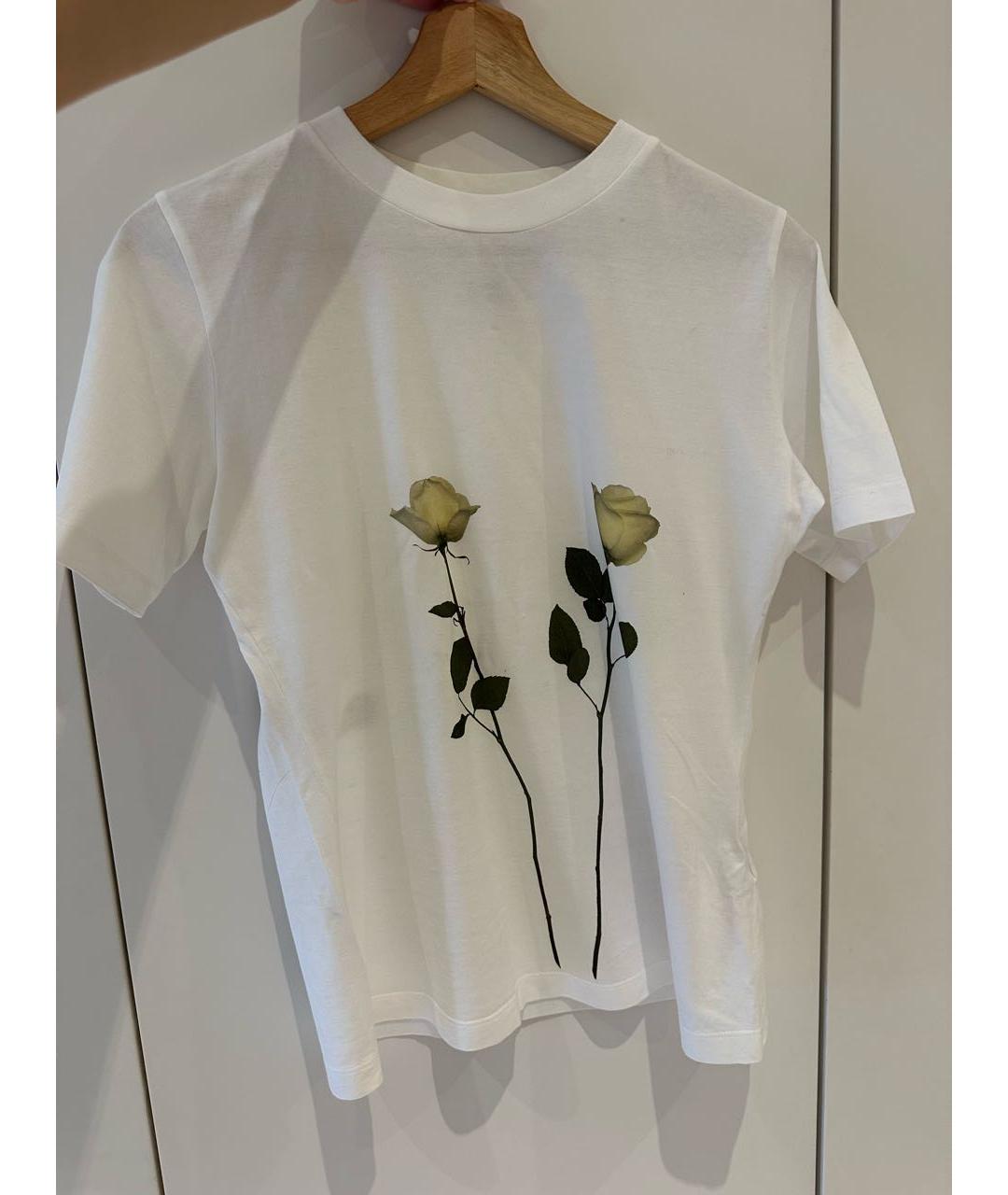 MM6 MAISON MARGIELA Белая хлопковая футболка, фото 7