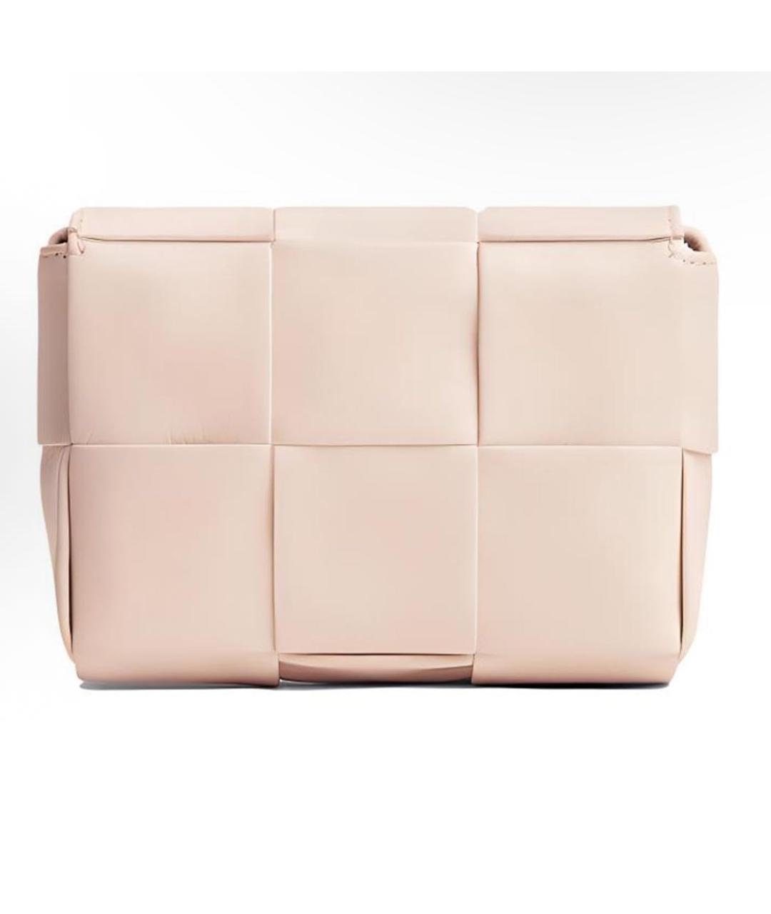 BOTTEGA VENETA Розовая кожаная сумка через плечо, фото 3