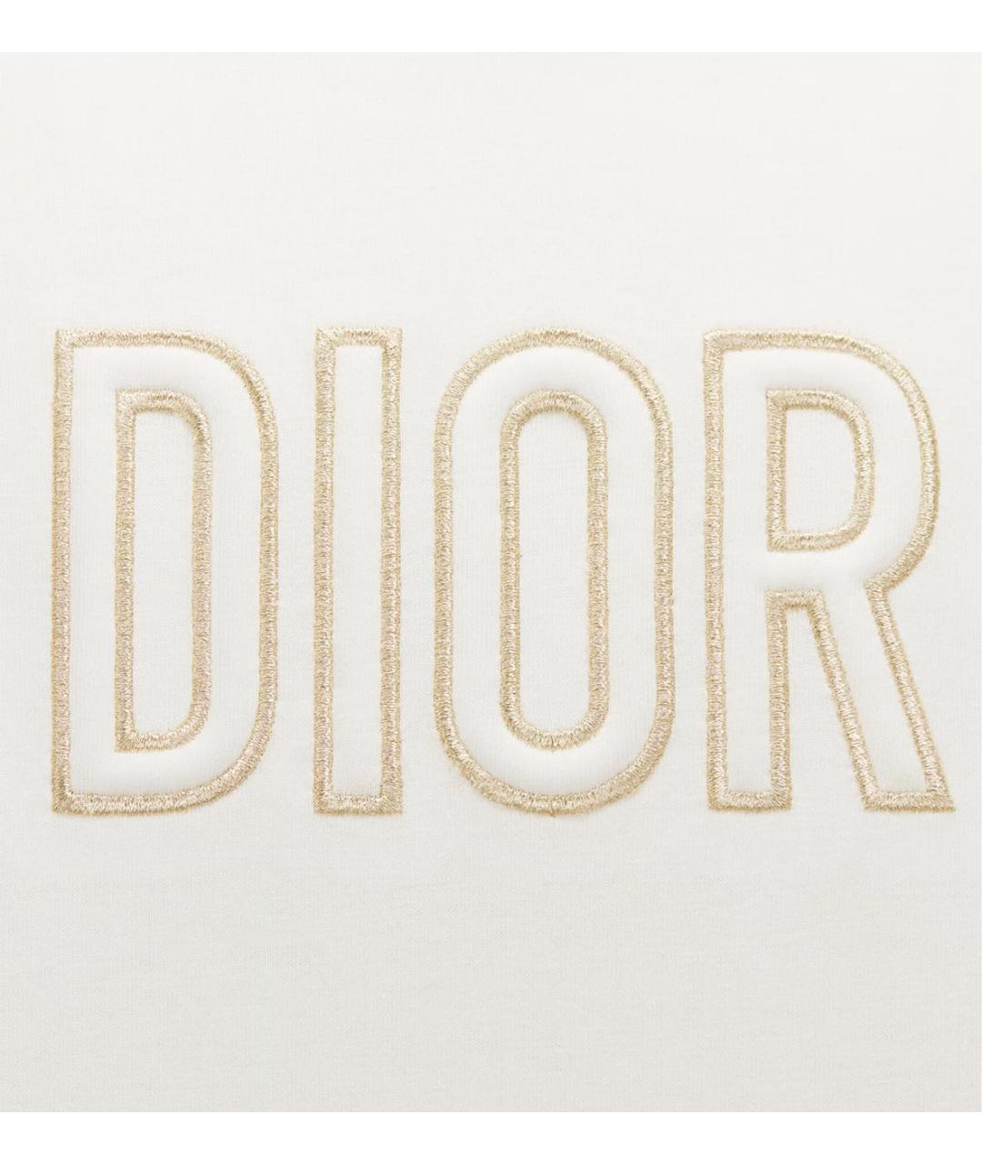 CHRISTIAN DIOR Бежевый хлопковый детская футболка / топ, фото 3