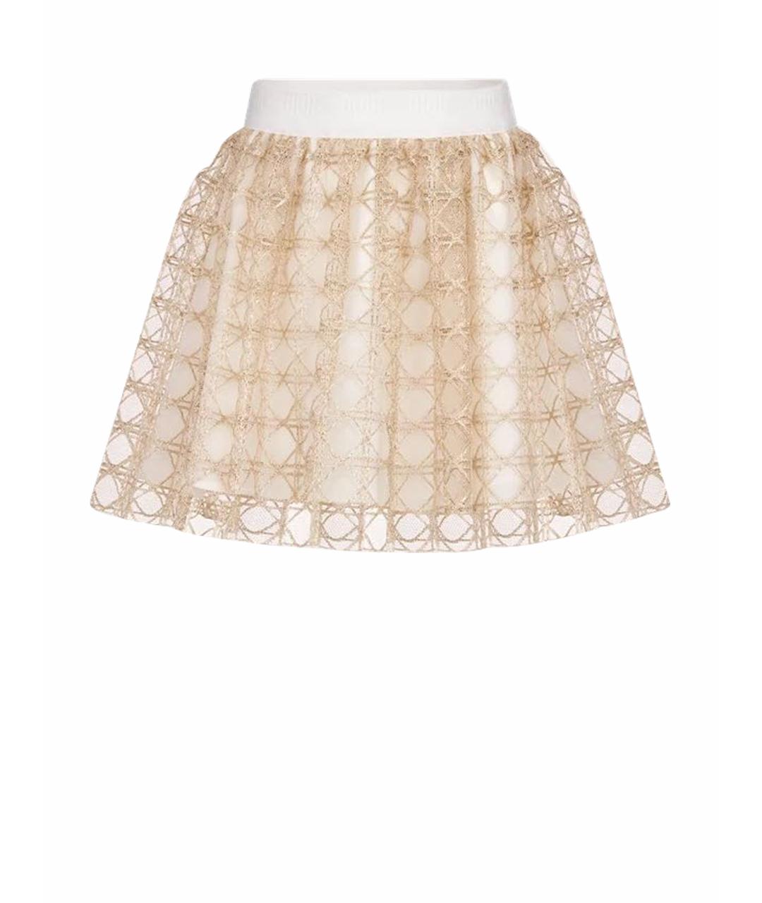 CHRISTIAN DIOR Бежевая юбка, фото 1