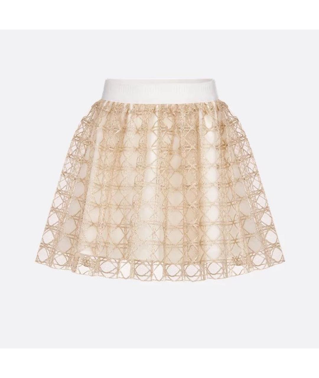CHRISTIAN DIOR Бежевая юбка, фото 5