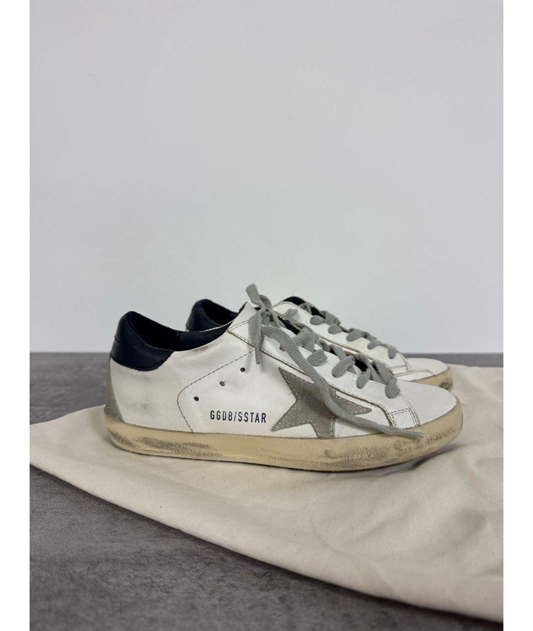 GOLDEN GOOSE DELUXE BRAND Белые кожаные кеды, фото 9