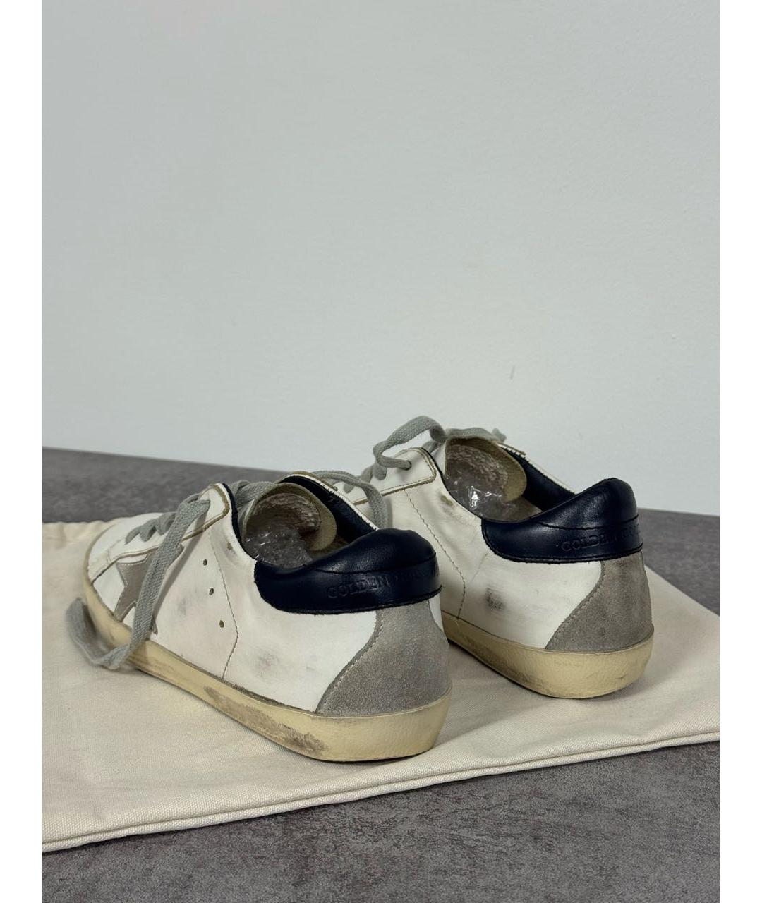 GOLDEN GOOSE DELUXE BRAND Белые кожаные кеды, фото 5
