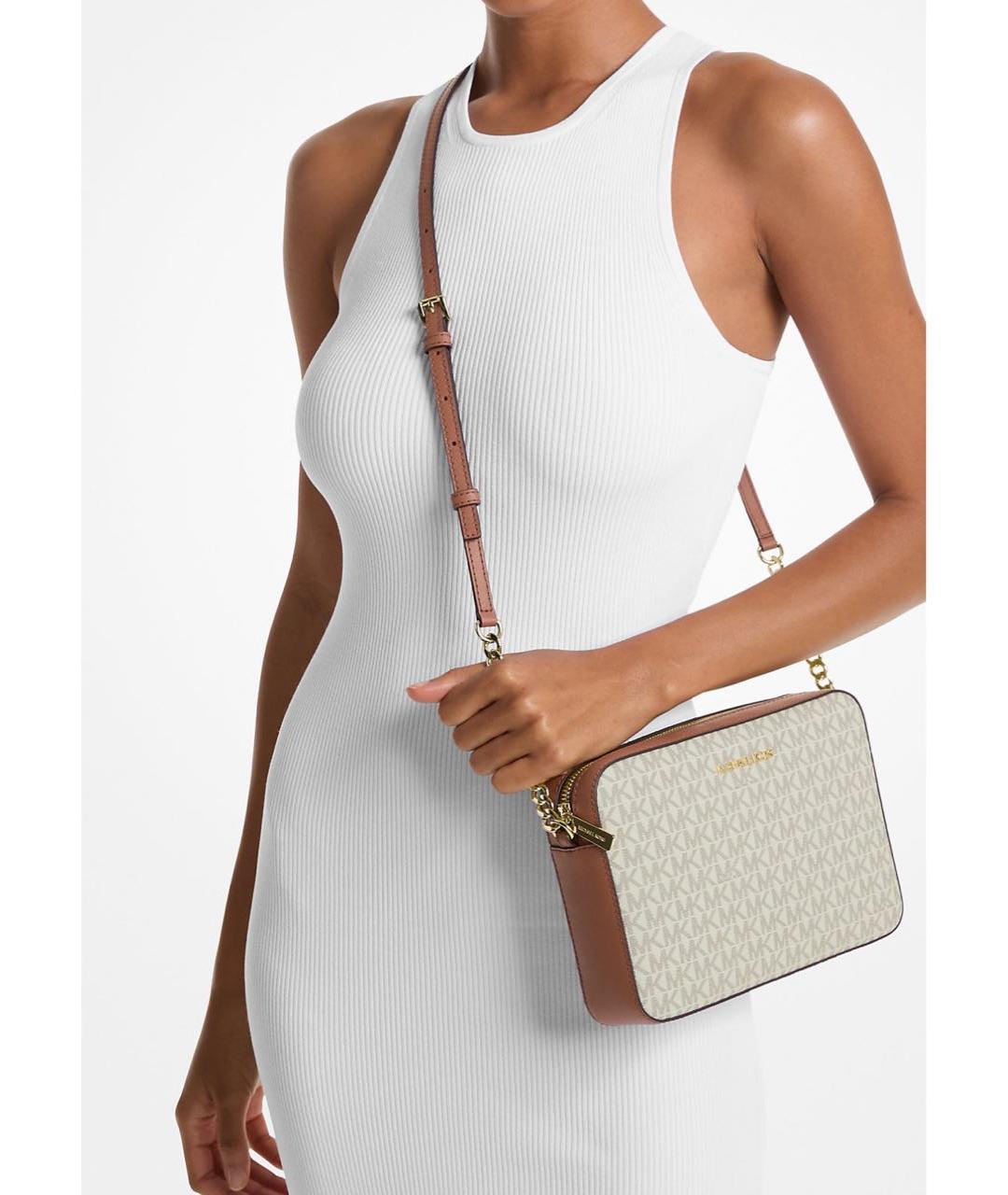 MICHAEL KORS Белая сумка через плечо, фото 3