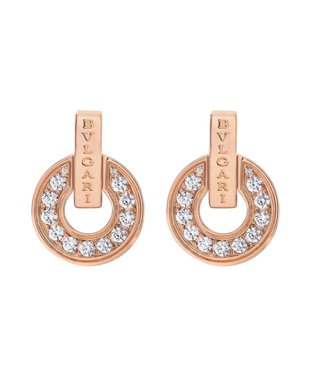 BVLGARI Розовые серьги из розового золота, фото 1