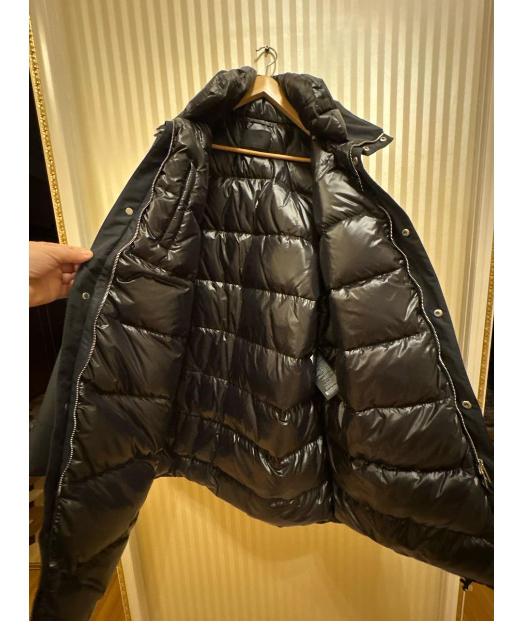 PRADA Черная полиэстеровая куртка, фото 3