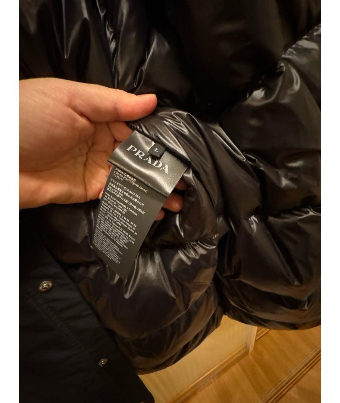 PRADA Черная полиэстеровая куртка, фото 6