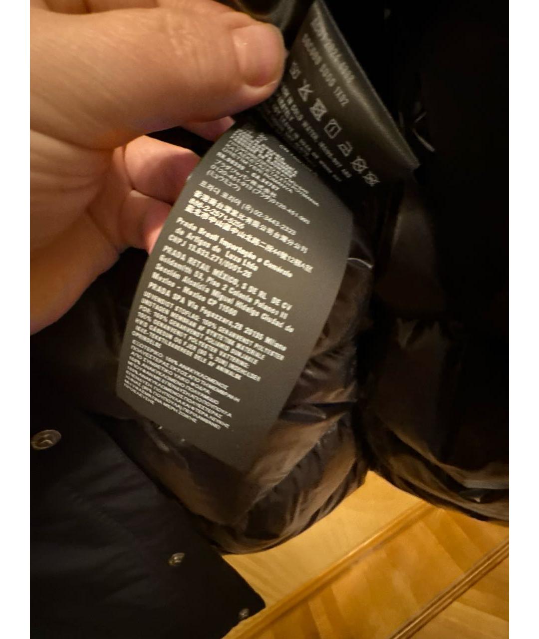 PRADA Черная полиэстеровая куртка, фото 7