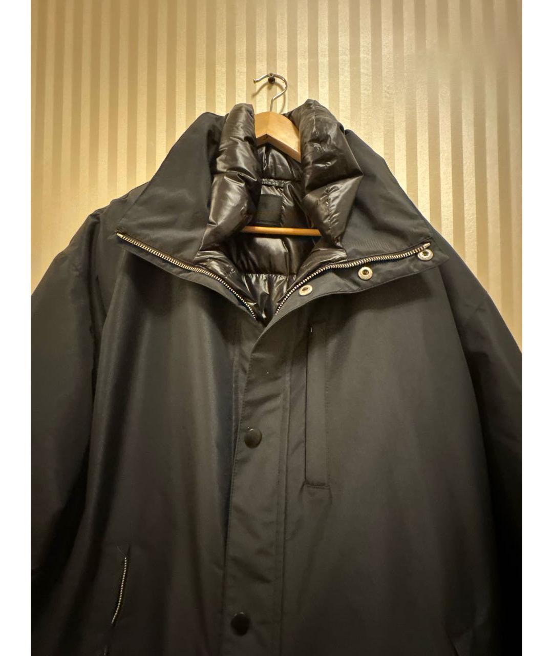 PRADA Черная полиэстеровая куртка, фото 4