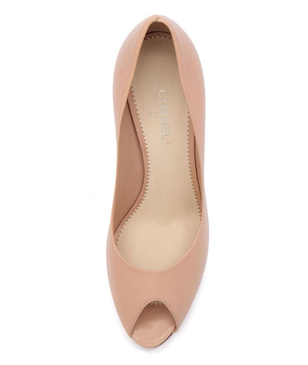 CHANEL Розовые кожаные туфли, фото 2
