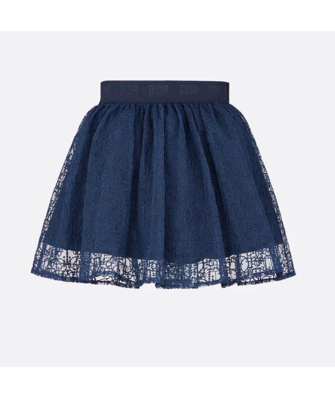 CHRISTIAN DIOR Темно-синяя юбка, фото 4