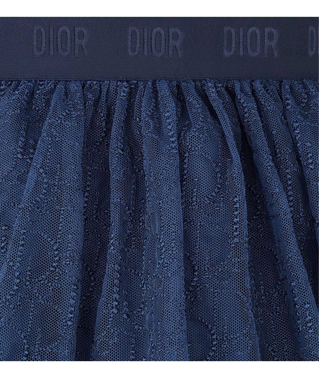 CHRISTIAN DIOR Темно-синяя юбка, фото 2