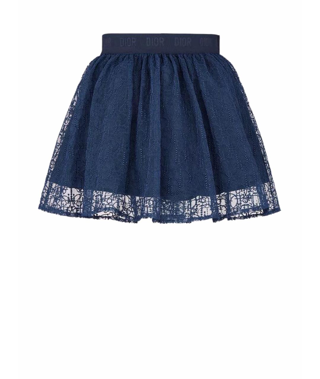 CHRISTIAN DIOR Темно-синяя юбка, фото 1