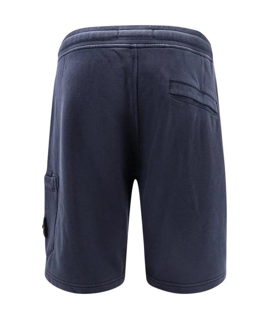 STONE ISLAND Синие хлопковые шорты, фото 2