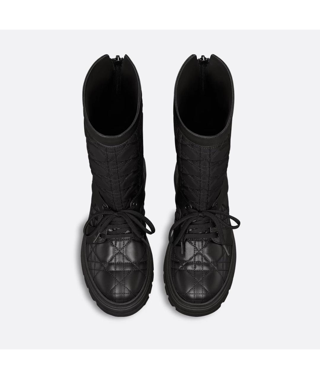 CHRISTIAN DIOR Черные кожаные сапоги, фото 4