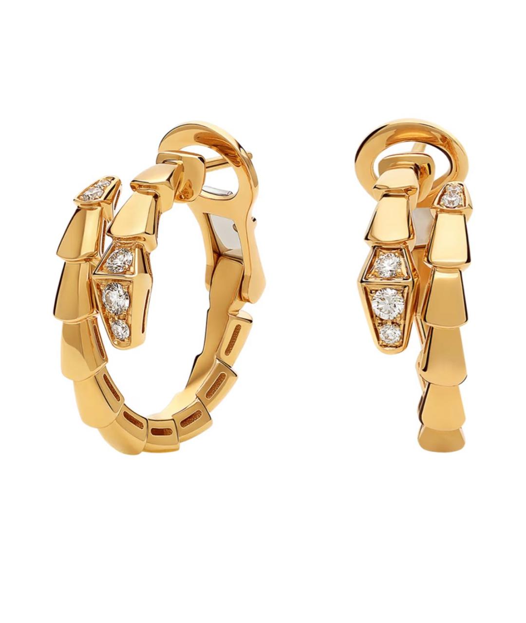 BVLGARI Желтые серьги из желтого золота, фото 1