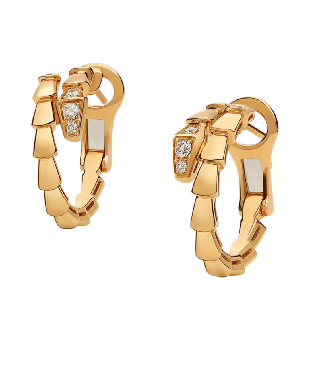 BVLGARI Желтые серьги из желтого золота, фото 2
