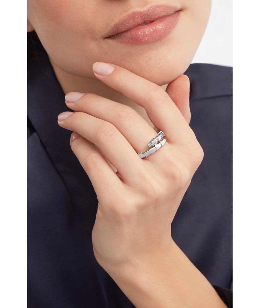 BVLGARI Белое кольцо из белого золота, фото 3
