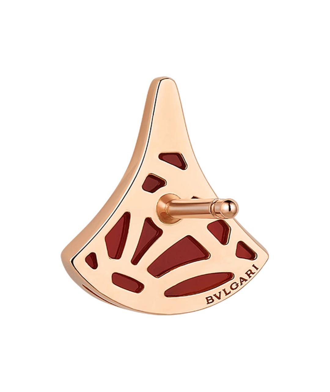 BVLGARI Красные серьги из розового золота, фото 3