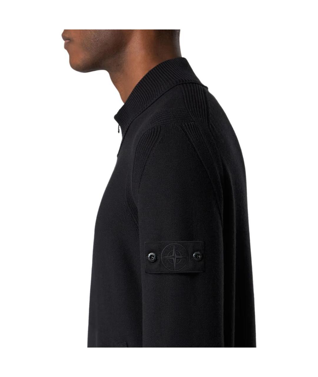 STONE ISLAND Черный джемпер / свитер, фото 5