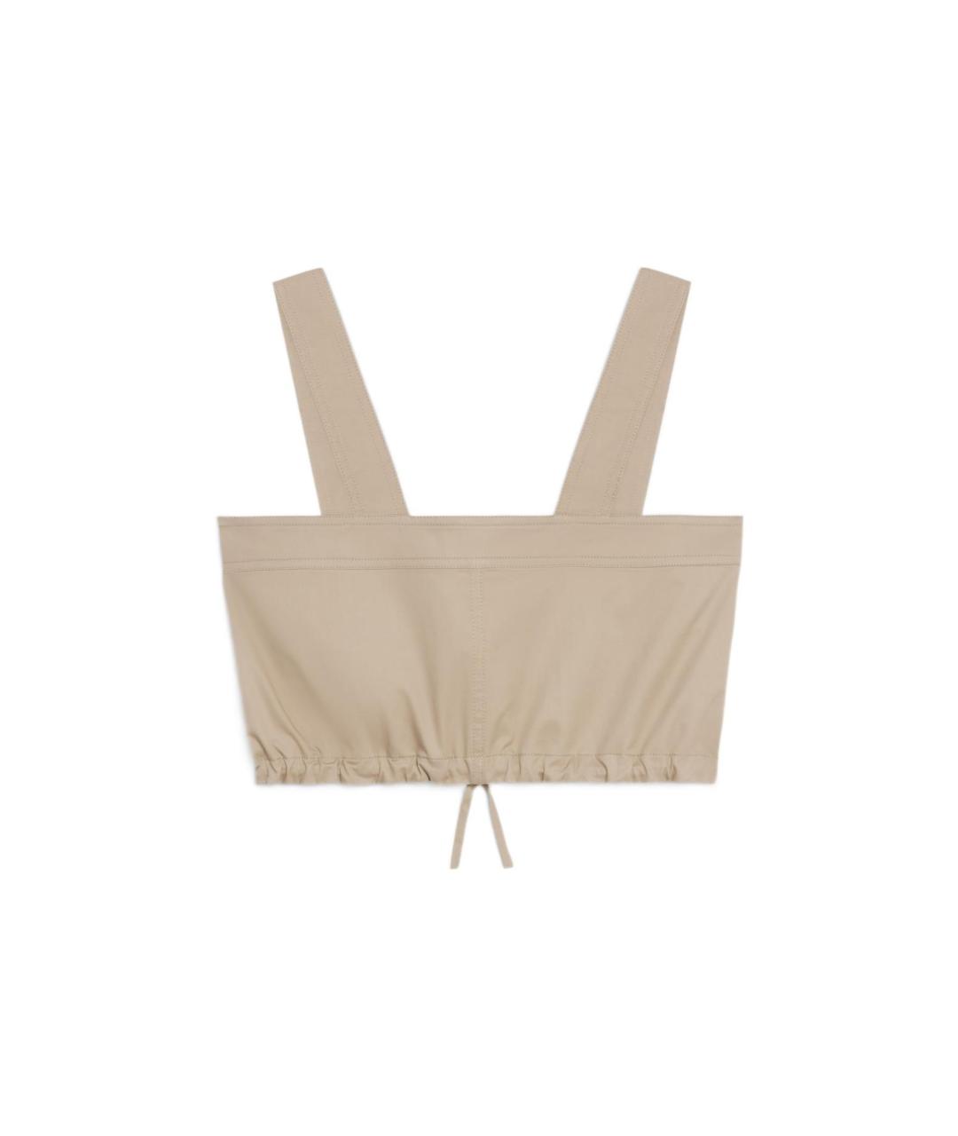 CELINE Бежевая шерстяная майка, фото 2