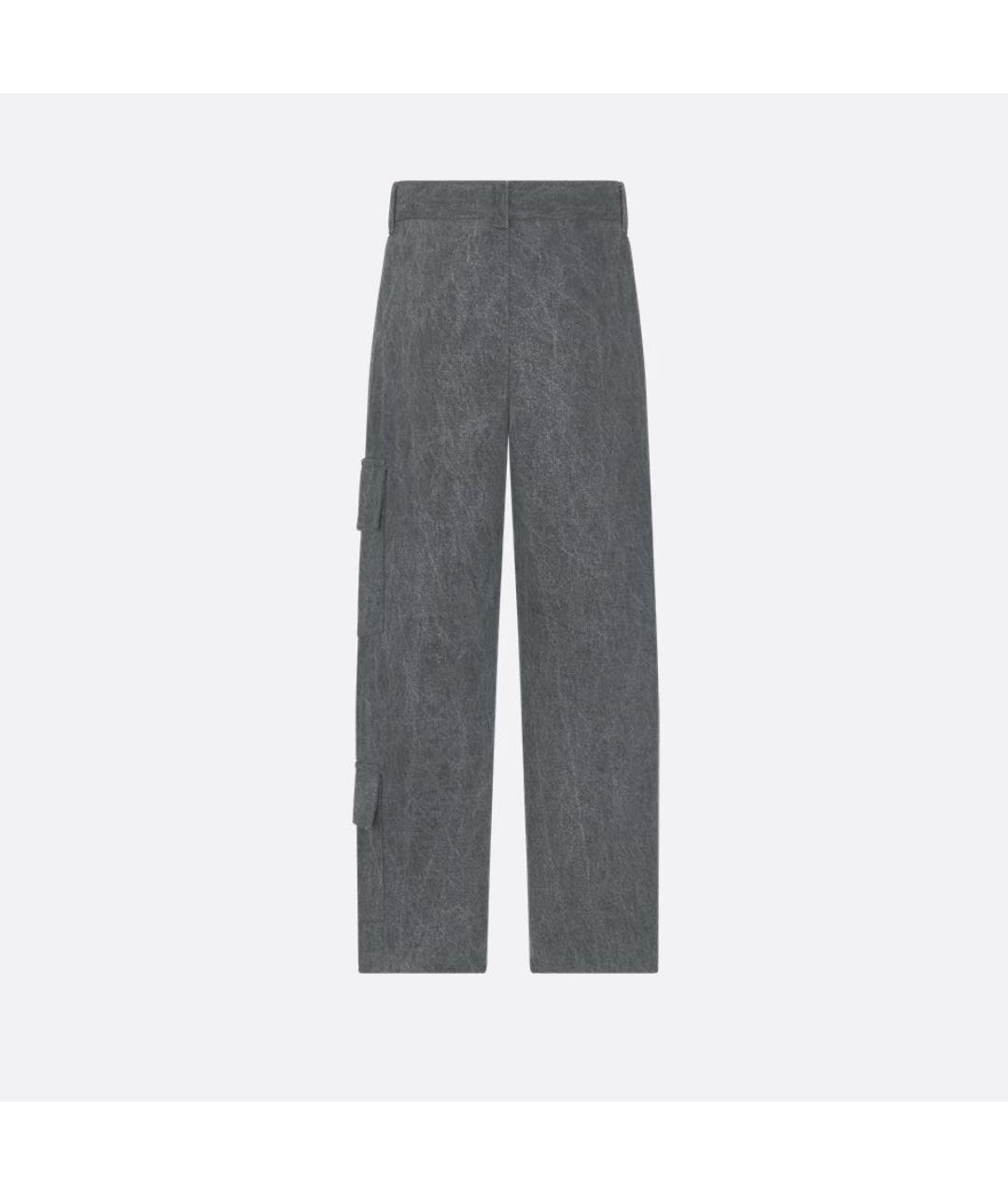 CHRISTIAN DIOR Серые хлопковые брюки и шорты, фото 5