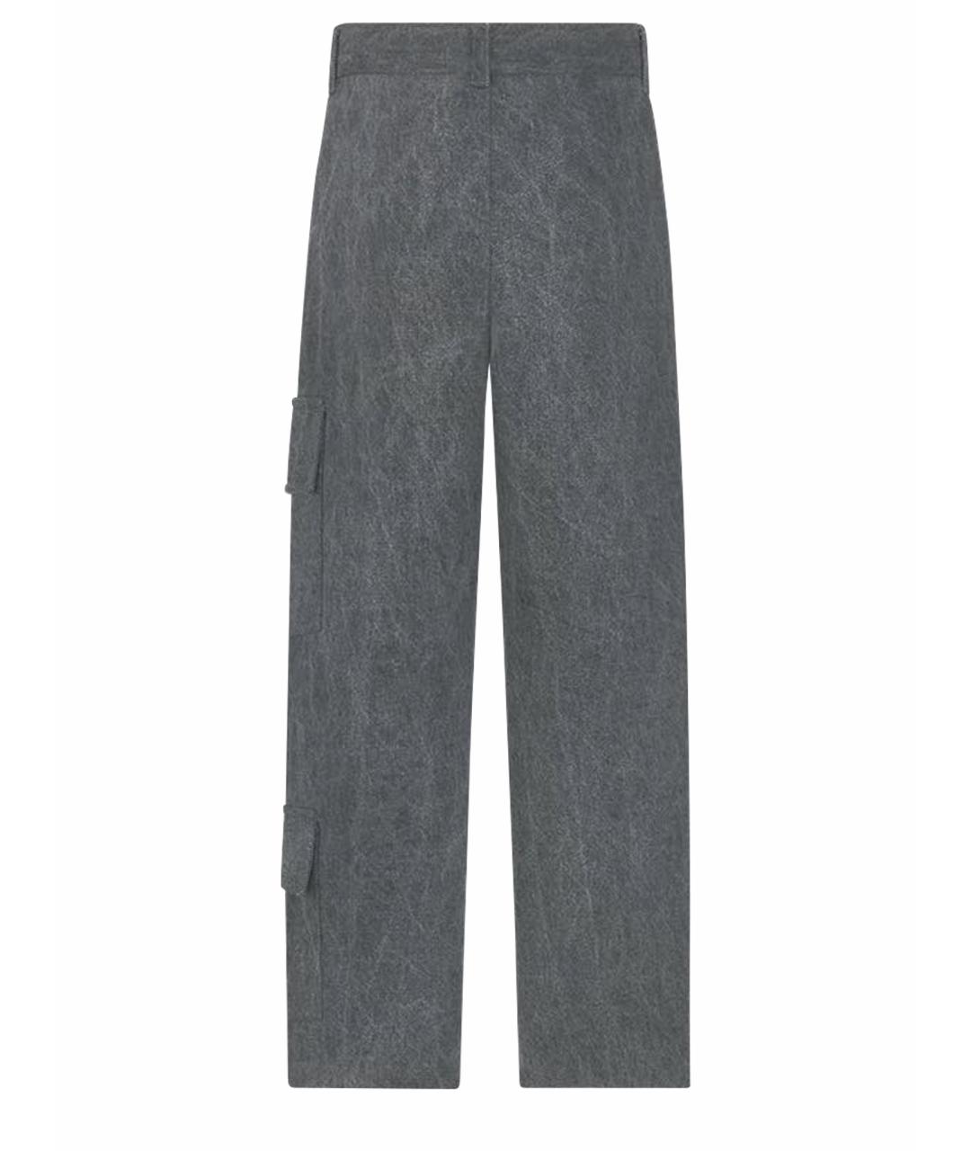 CHRISTIAN DIOR Серые хлопковые брюки и шорты, фото 1