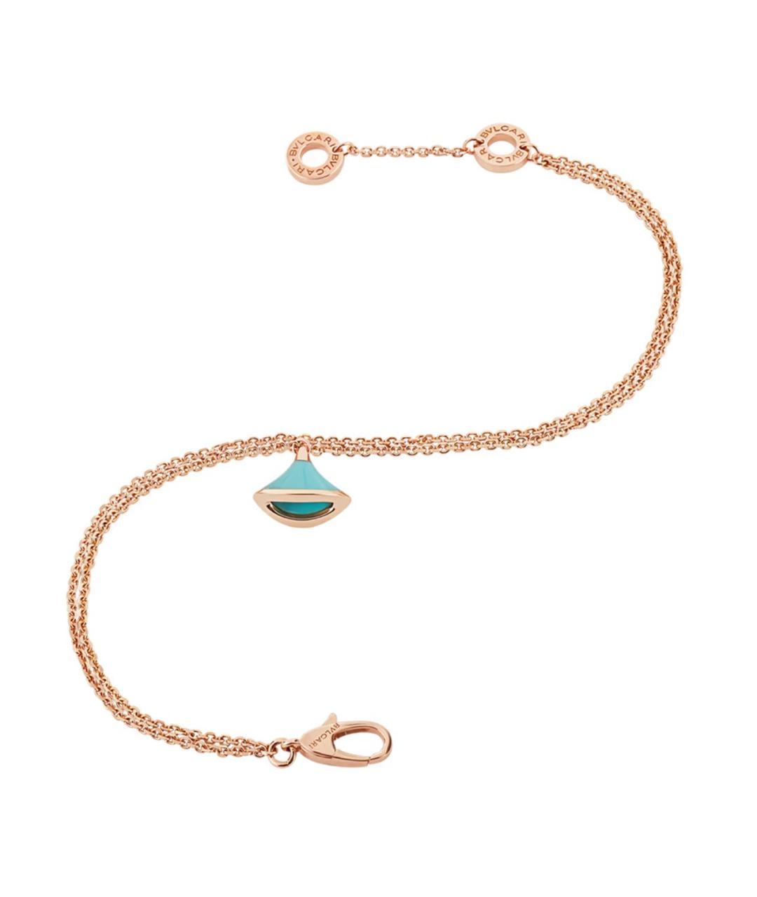 BVLGARI Бирюзовый браслет из розового золота, фото 2