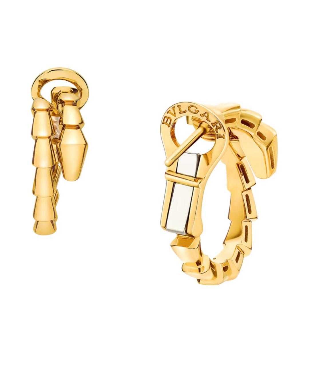 BVLGARI Желтые серьги из желтого золота, фото 2