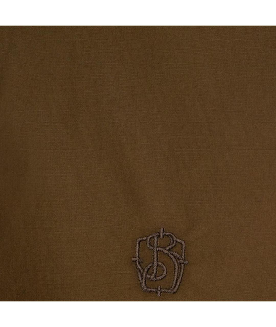 BURBERRY Коричневая хлопковая кэжуал рубашка, фото 5