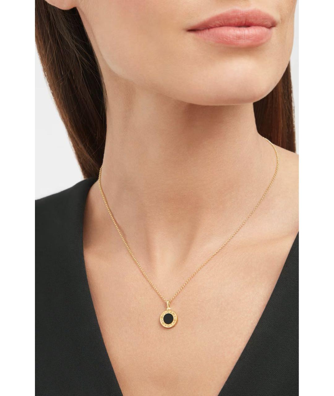 BVLGARI Черная цепочка из желтого золота, фото 4