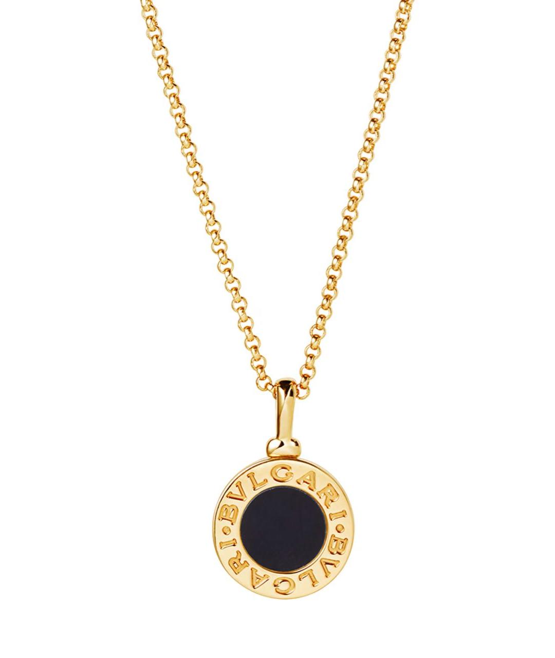 BVLGARI Черная цепочка из желтого золота, фото 1